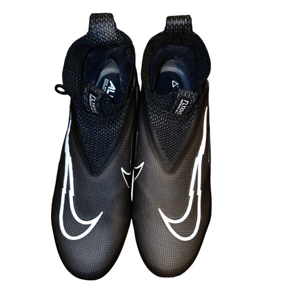 Nike Alpha Menace Elite 3 Football Cleats Men Size 11 #CT6648-010 Black NWOB - Picture 3 of 7